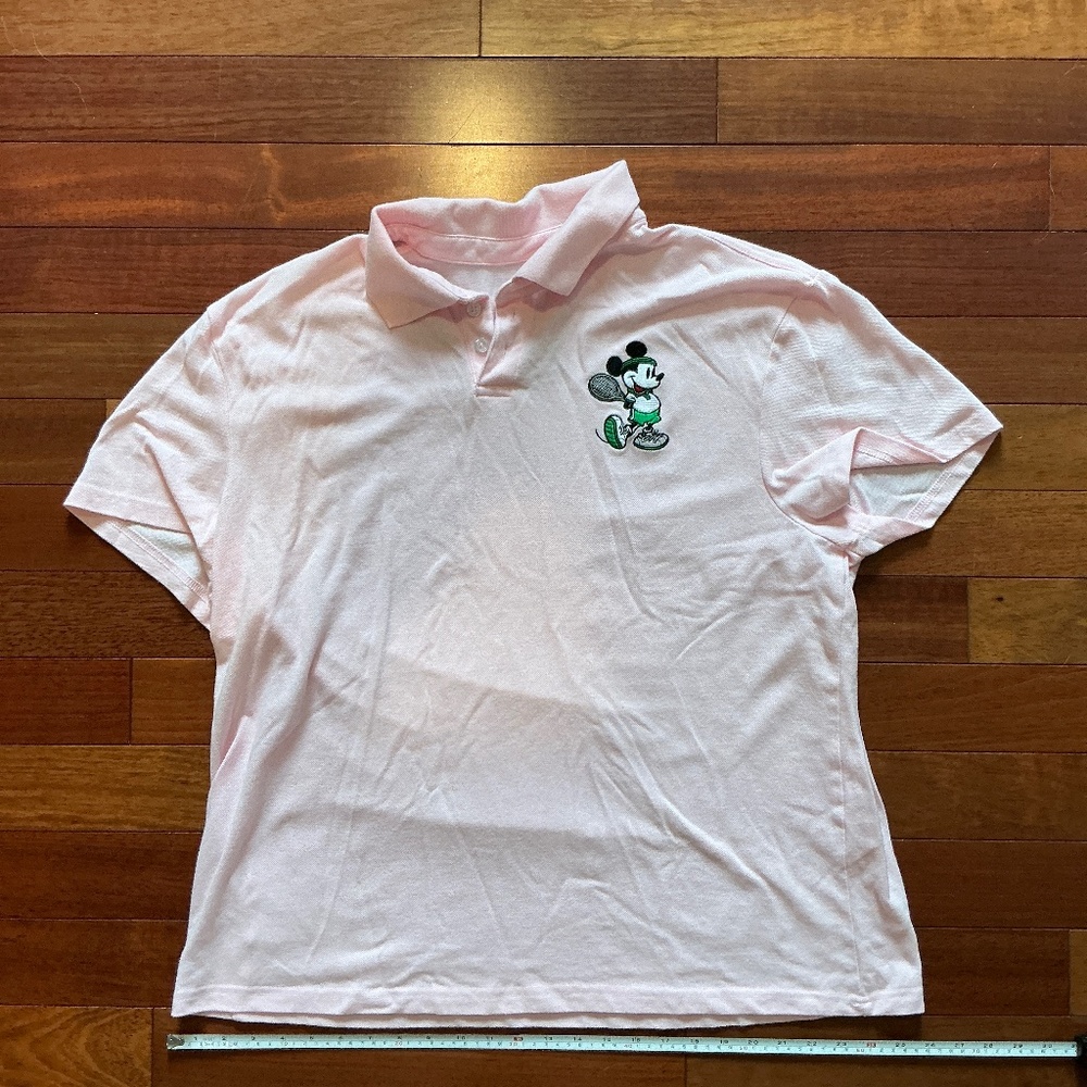 Disney Pink Polo Embroidered Tennis Shirt